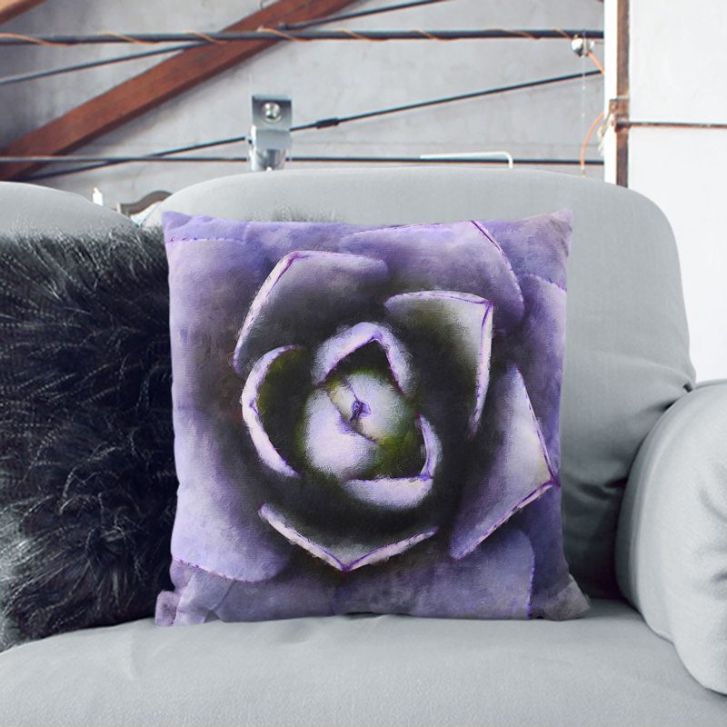Square Throw Cushion, 40cm H x 40cm W x 15cm D, Black