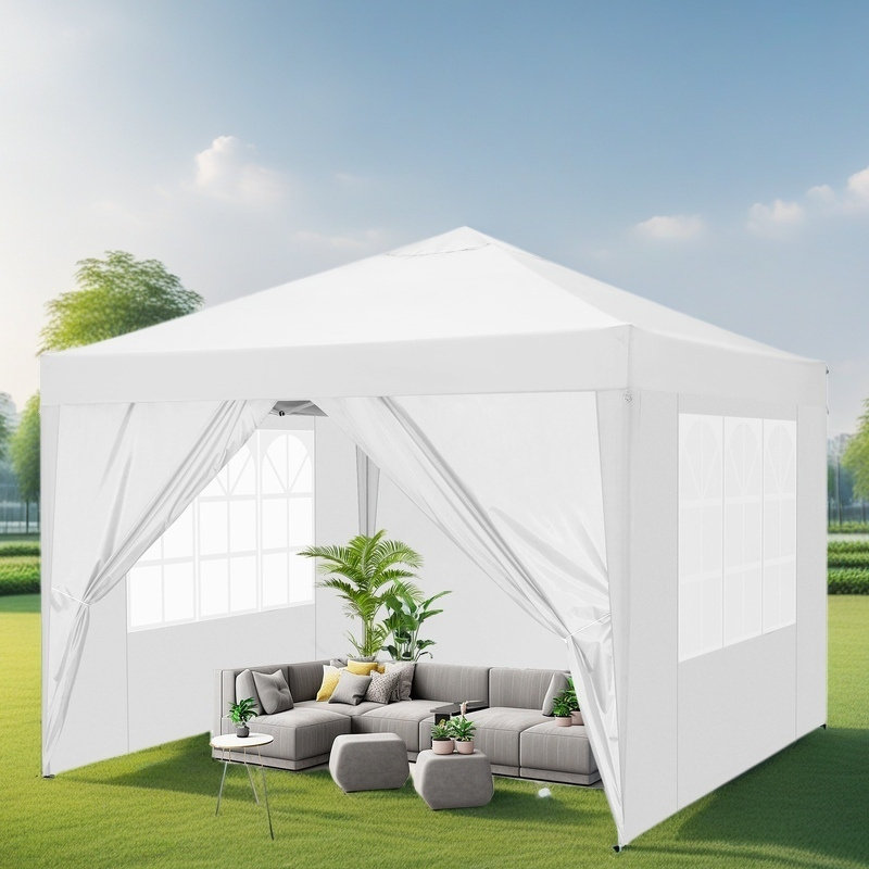 Auvent pliable 10 x 10 pi, Blanc