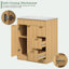 Meuble-lavabo simple en bois avec tiroirs Adonia-898473146-898473092