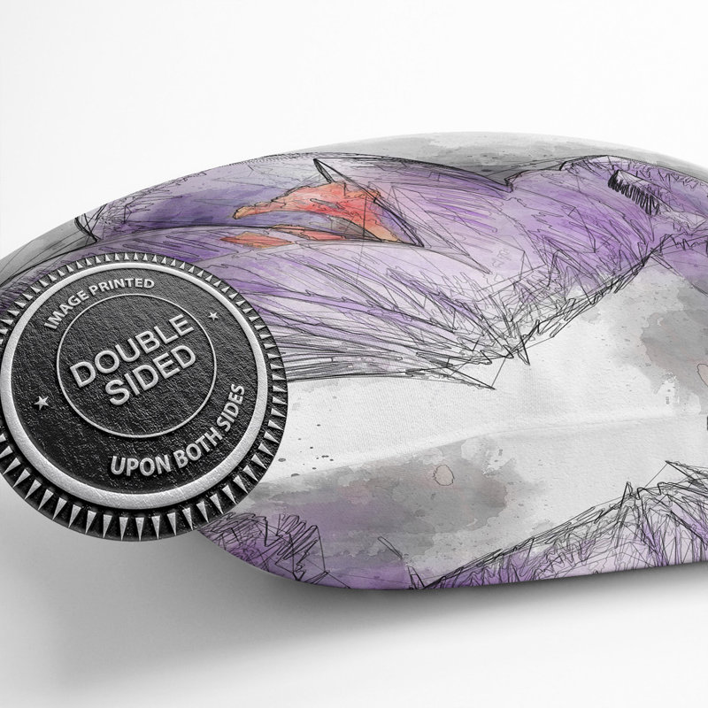 Crocus Flower Cushion with Filling, 55cm H x 55cm W x 20cm D