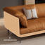 Orange Genuine Leather Standard Sofa cushion Loveseat-102458320