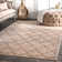 Tapis géométrique ivoire / brun clair Archdale