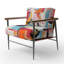 Fauteuil d'appoint rembourré Pop Art-1411156595