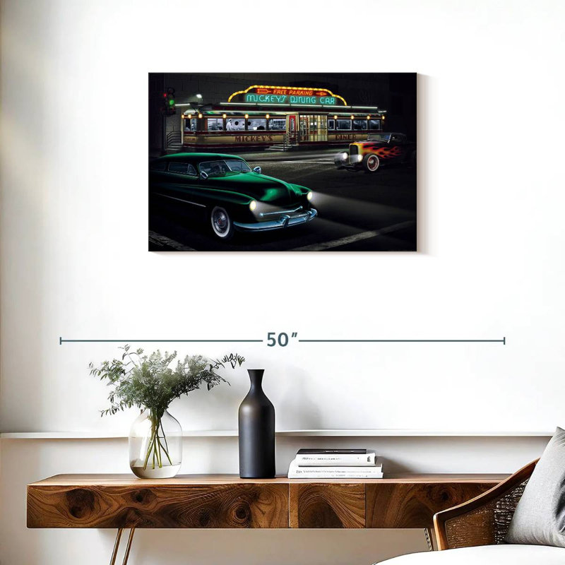 Mickey's Diner I, 20" H x 30" W