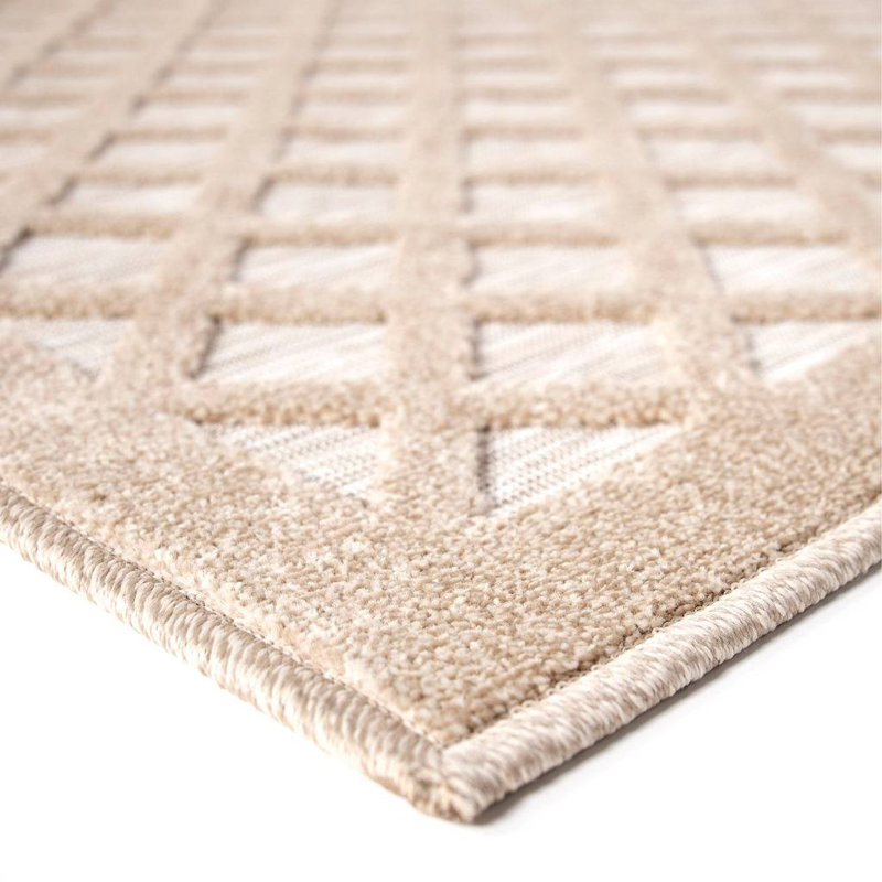 Charlton Home® Balmorhea Beige Indoor/Outdoor Rug | Wayfair