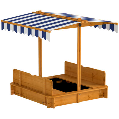 Outsunny x Solid Wood Sandbox