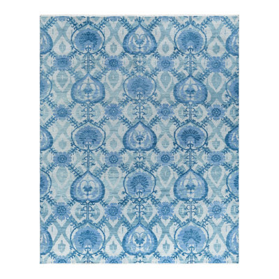 Overdyed One-of-a-Kind 7' 10" X 9' 10" Hand Knotted Area Rug