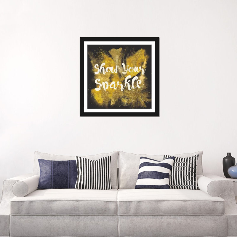 Glitter and Gold II, art textuel sur toile tendue, H 24 po x l 24 po x P 1 po, Toile tendue, Blanc
