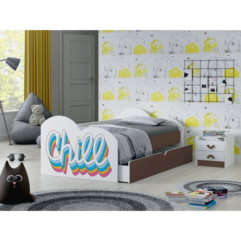 Mariana  European Toddler (80 X 160cm) Cabin Bed with Storage Included, Oak