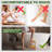Bamboo Corner Shower Stool, 2-Tier Waterproof Shower Stool