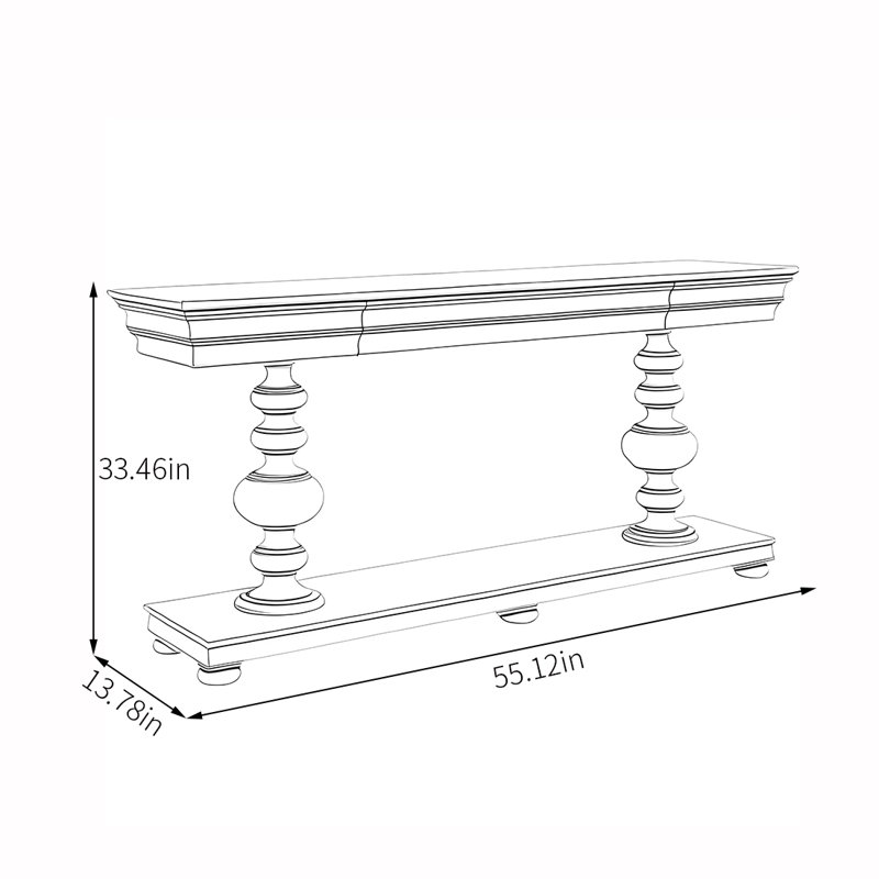 Console multifonctionnelle de style champêtre