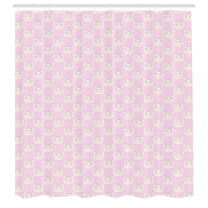Shower Curtain with Hooks Included, 75"H x 69"W