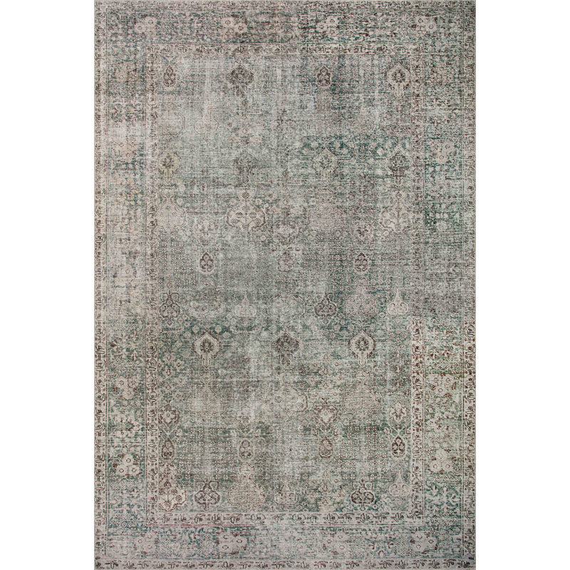 Jules Ivory Oriental Synthetic Stain-Resistant Runner Rug
