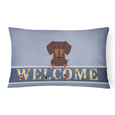  Coussin Dachshund Welcome