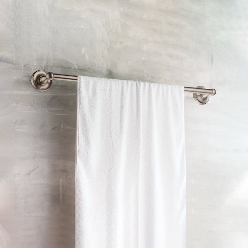 San Martin Towel Bar 24", Polished Chrome, Brushed Nickel