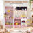 Wooden Play Kitchen Set for Kids with Sink, Freezer, Ice Maker, Washing Machine & Accessories Large Storage & Realistic Features-116247580