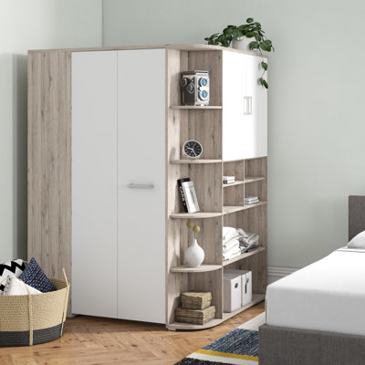 Petrin 1 Door Manufactured Wood Wardrobe