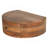 Wood Large Wall Mounted Rounded Bedside