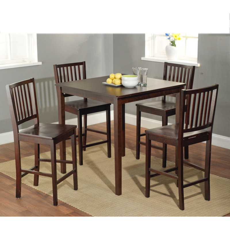 Skiatook Solid Wood Base Dining Table, Expresso