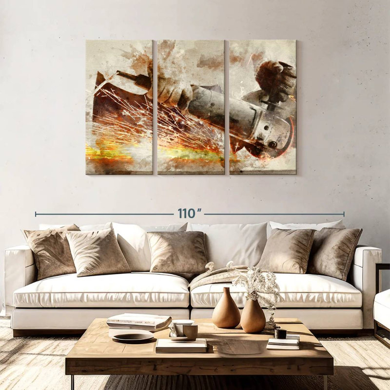 Alcaraz Metal Worker, 48" H x 74" W