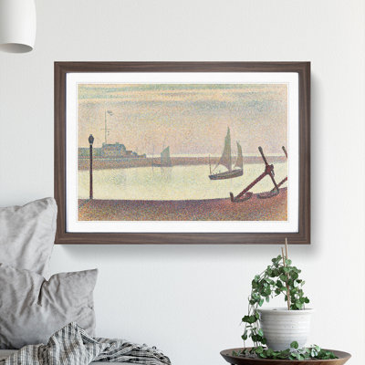 The Channel at Graveline Vol.2 by Georges Seurat - Picture Frame Painting
