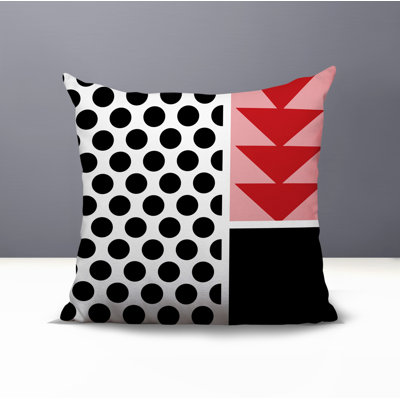 Snazzy Abstract Reversible Indoor/Outdoor Square Pillow