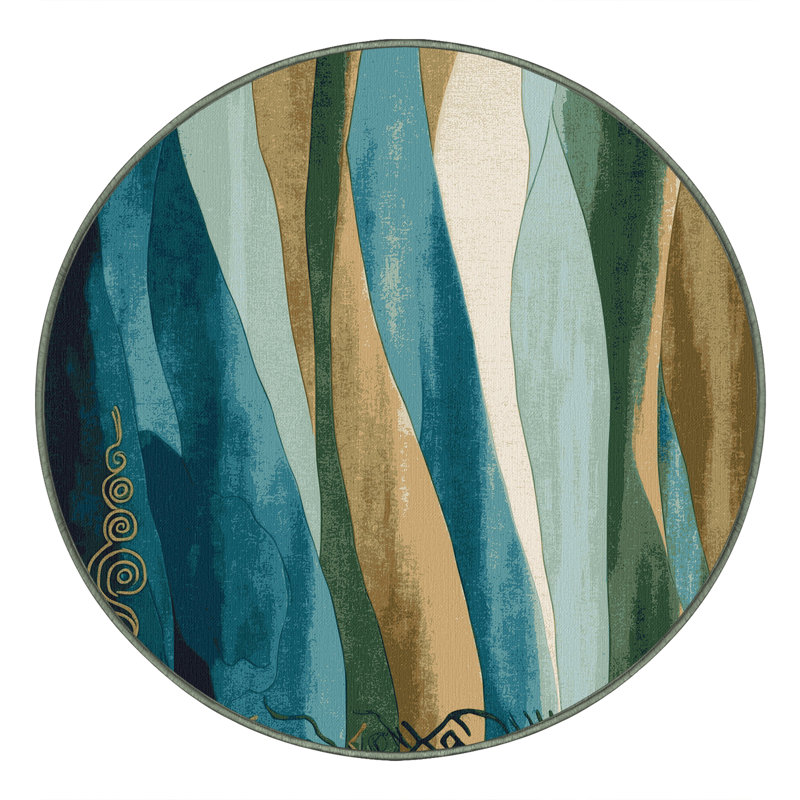 Luminous Pathways Rug, Round 6'