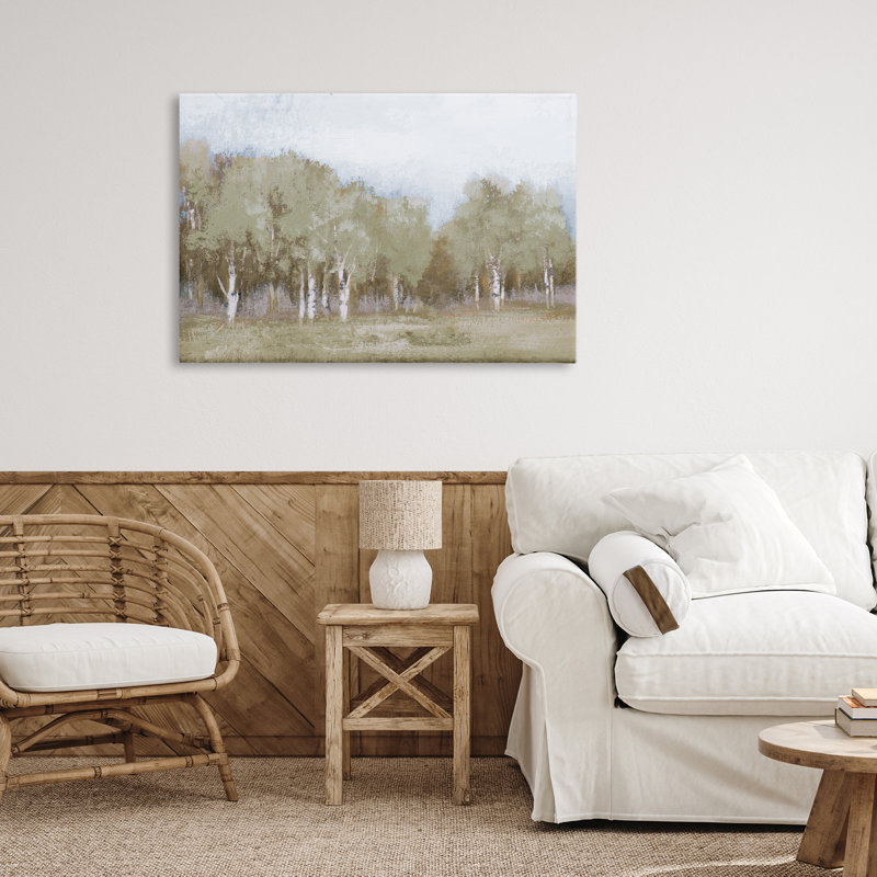 «Autumn Greens Tranquil Trees», conception par Michael Marcon, H 20 po x l 30 po