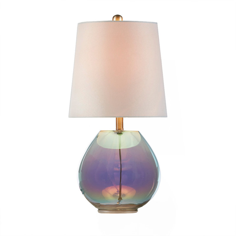 Iridescent Glass Table Lamp