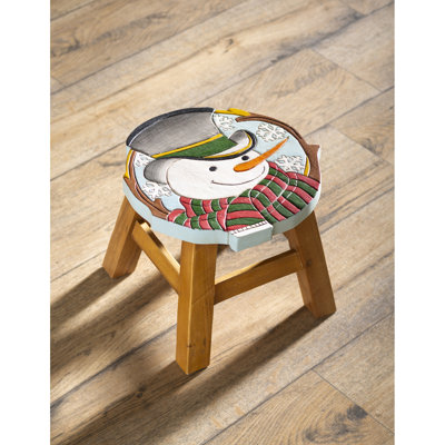 Dianettel Solid Wood Accent Stool