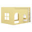 Lit mezzanine pour enfants avec guirlande lumineuse à DEL, barrière de sécurité, espace de jeu sous le lit-744161097-744161092