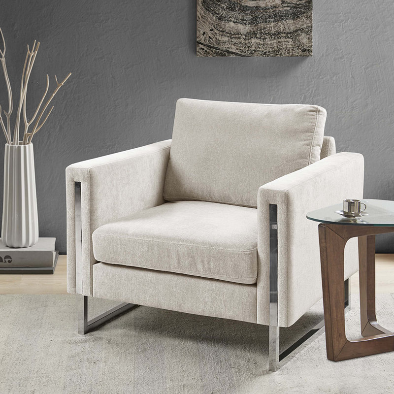 Fauteuil d'appoint, Polyester ivoire