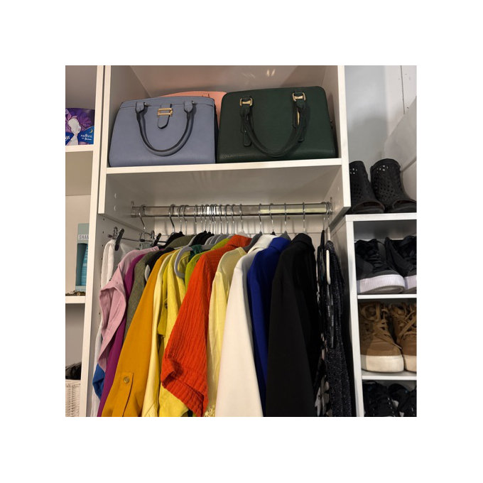 Chic Cove Tall Hanging Closet Unit Closet System - Black, 18" H x 31.5" W x 14" D