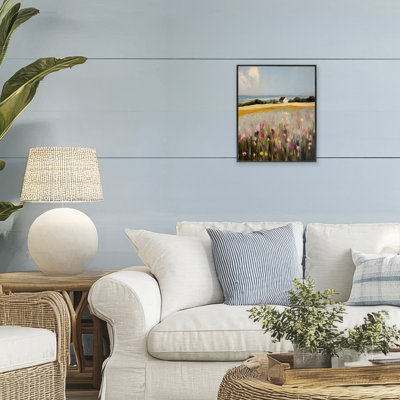 Expressive Coastal Cottage Framed Giclee, design by Franklyn Gregory