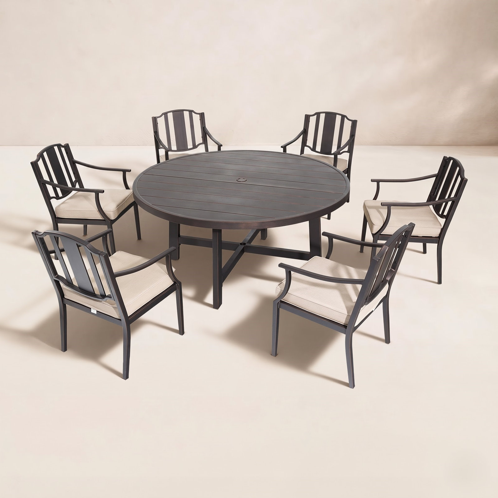 Tamarin 61" Sunbrella® Patio Dining Set