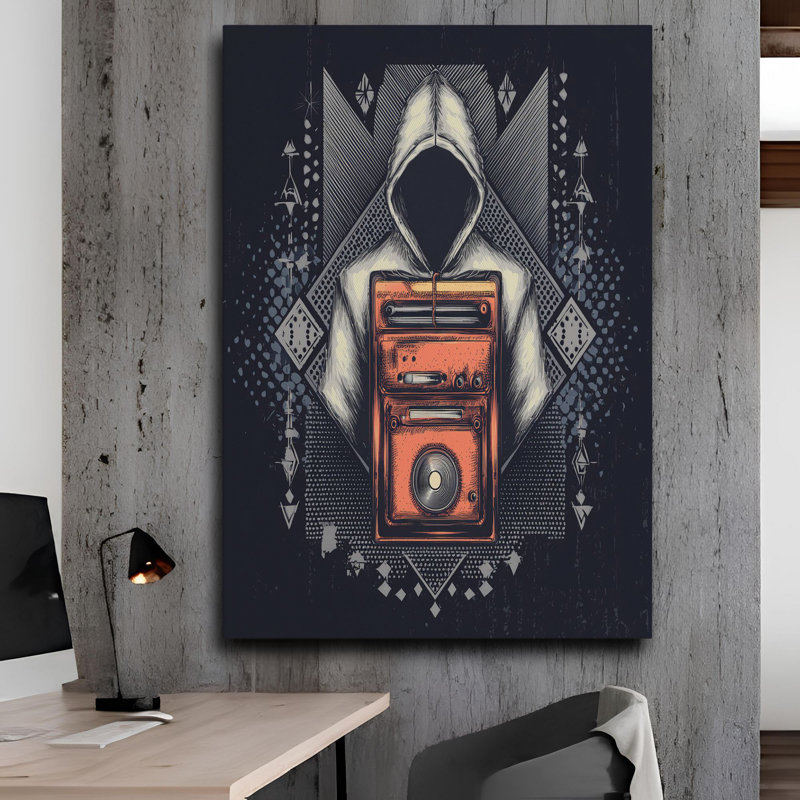 Peinture décorative sur toile, H 39,4 po x l 27,6 po