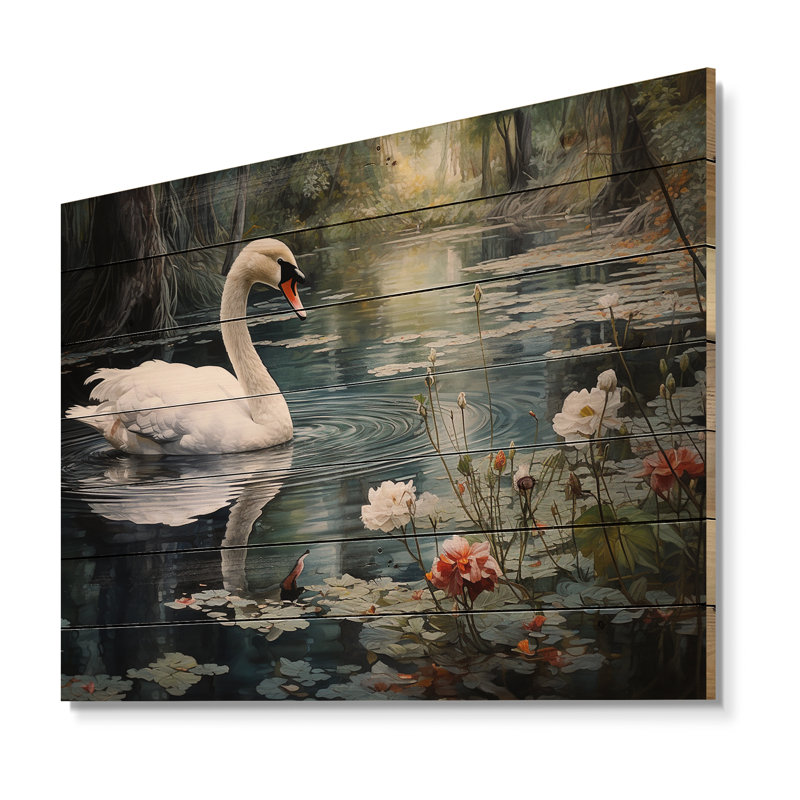 Forest Sawns In Shadows I sur impression sur bois, H 30 po x l 40 po x P 0,78 po