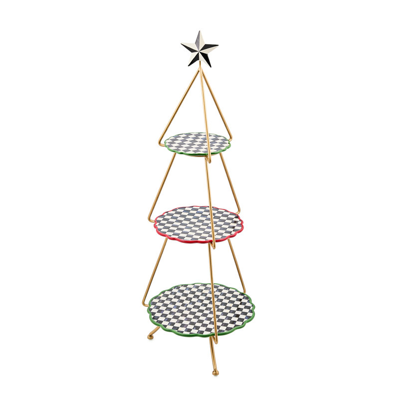 Check It Out Tree Tiered Plate Stand