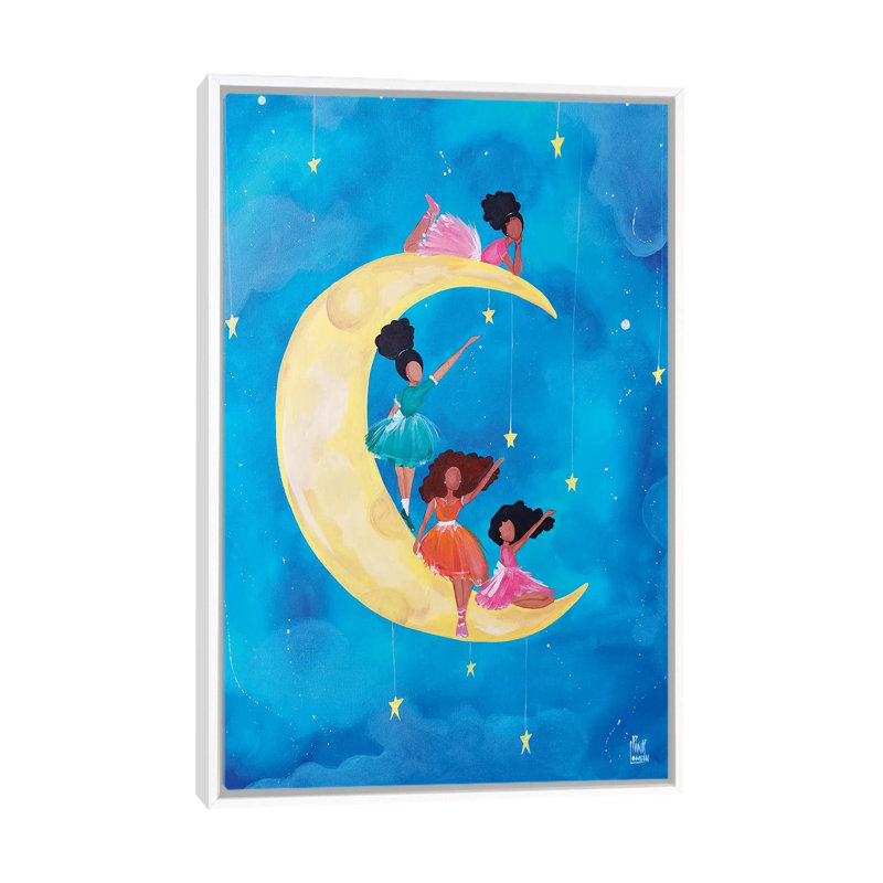 « REACH » par Pinklomein-impression d’art graphique, Toile blanche encadrée, Pas de tapis, H 26 po x l 18 po x 1,5 po