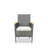 4-Piece All-Weather Gray Rattan Patio Dining Chair-1153412708
