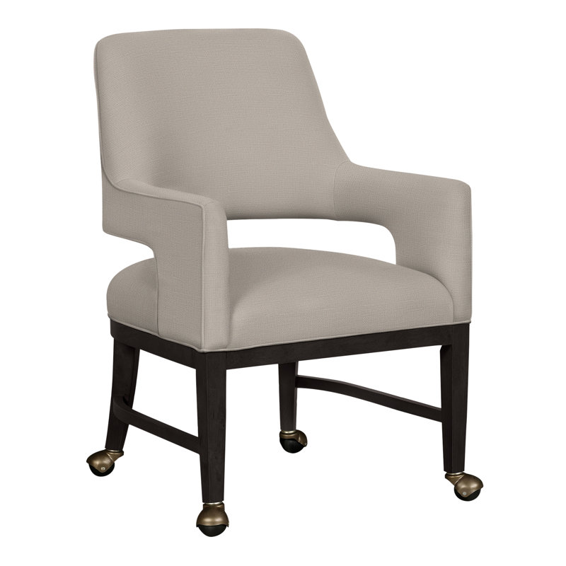 Chaise avec accoudoirs Josie Grande, Gris anthracite, 9401 Ivoire