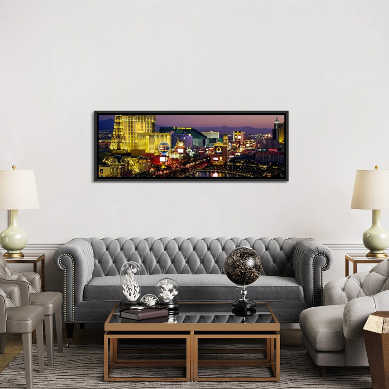 Las Vegas, Nevada, É.-U. - Estampe numérique sur toile tendue avec châssis panoramique, H 20 po x l 60 po x P 1,5 po