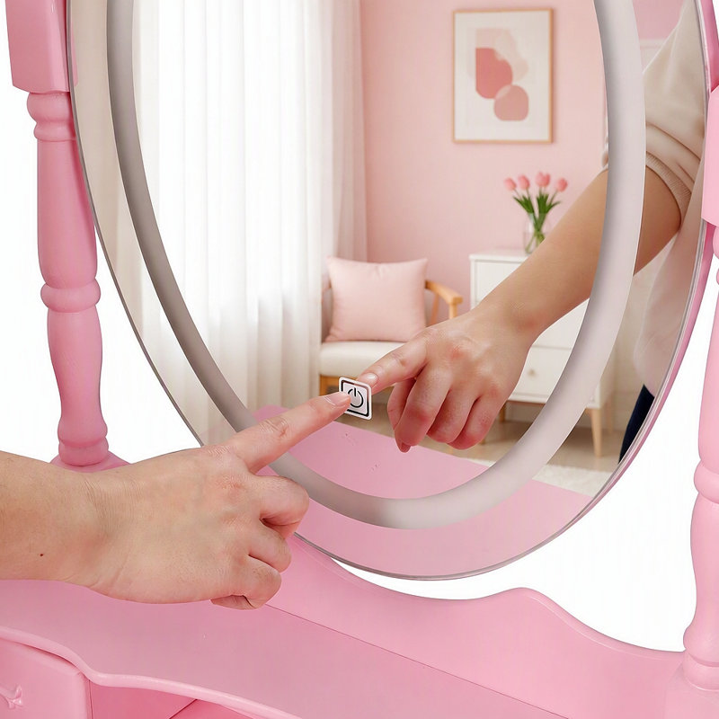 Ensemble de coiffeuse Princess, Pink