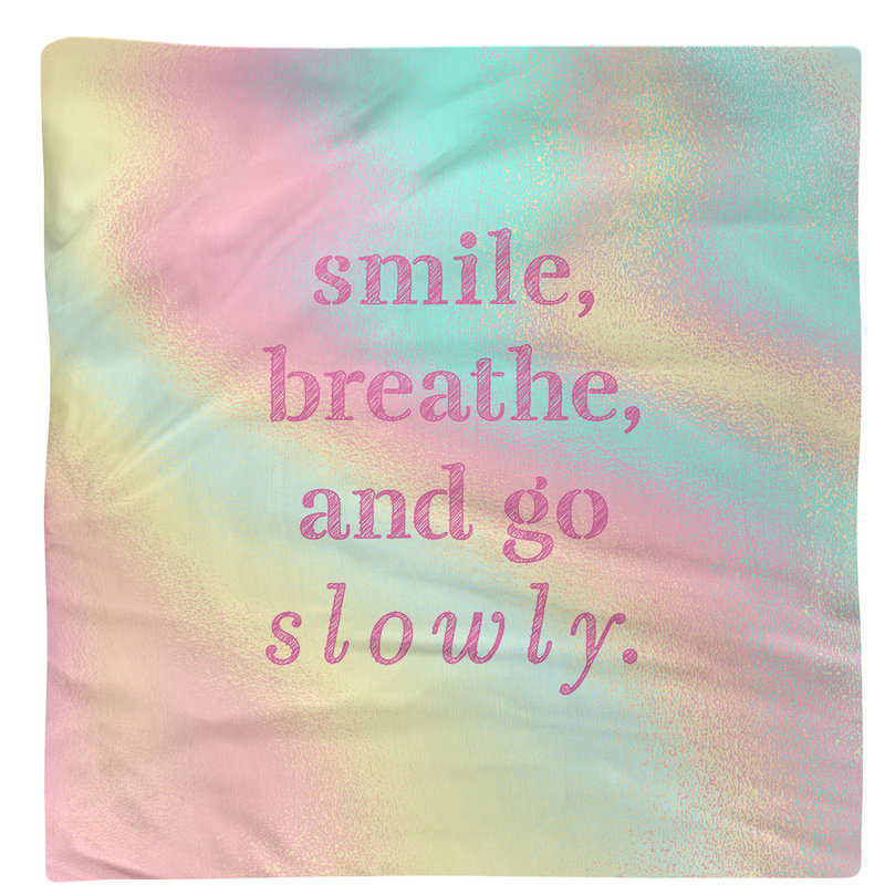 Polyester Square Napkin, Pastel Rainbow, Cotton, 10" L x 10" W