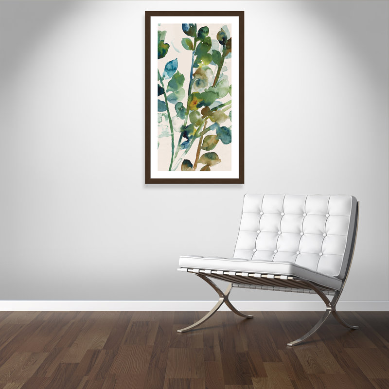 «Nakasi Fall Leaves I», reproduction de peinture à l'aquarelle encadrée