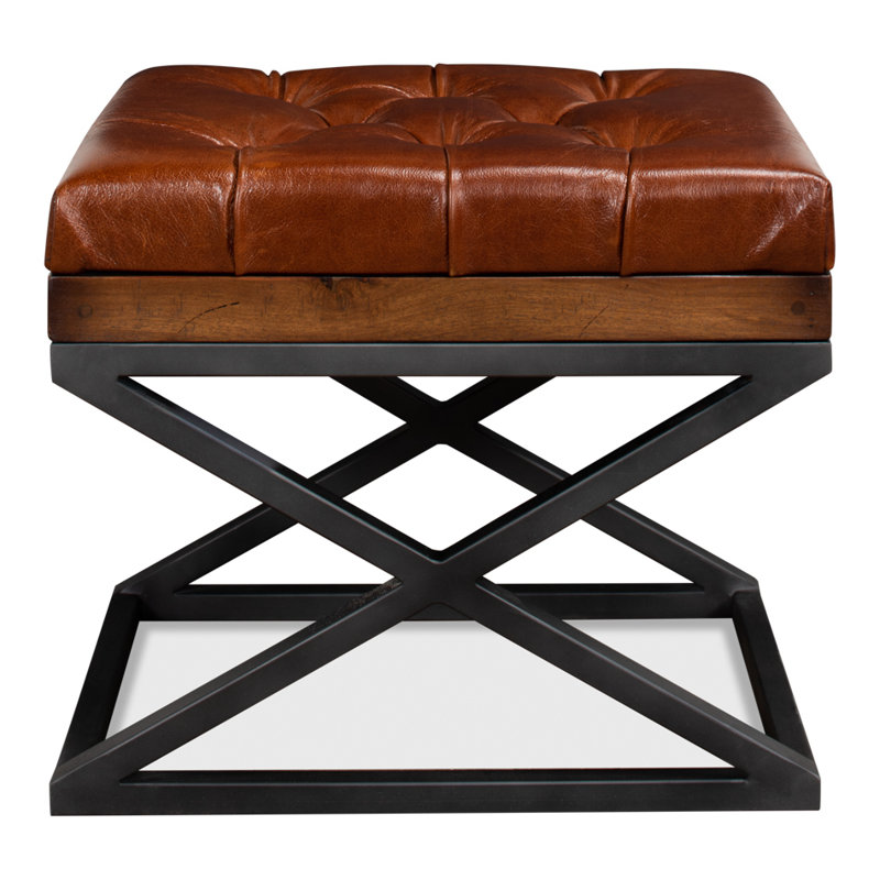 Leather Vanity Stool