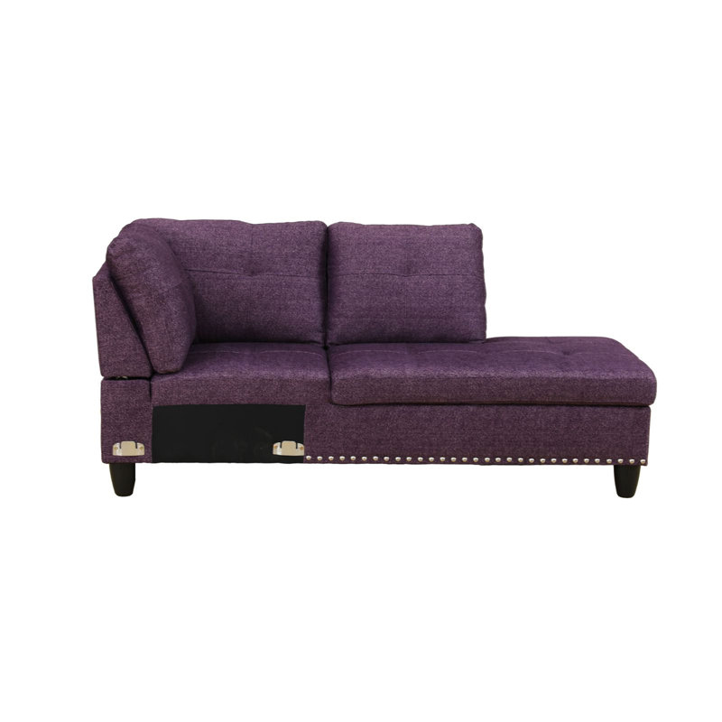 Upholstered L-Shaped Sectional Left Hand Facing, Right Hand Facing