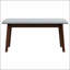 Banc rembourré en bois massif Carlos