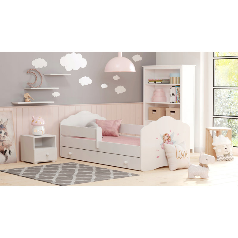 FALA children's bed drawer - Girl with wings, Cot Bed / Toddler (70 x 140cm)