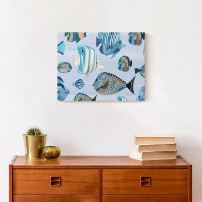 Aquarelle de poisson sur toile